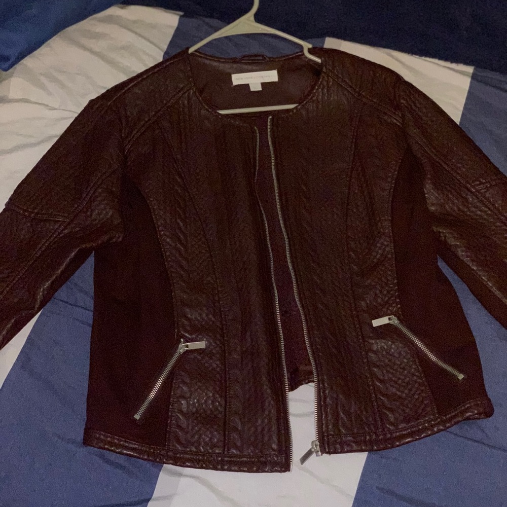 New York & Company faux-leather Moto Jacket